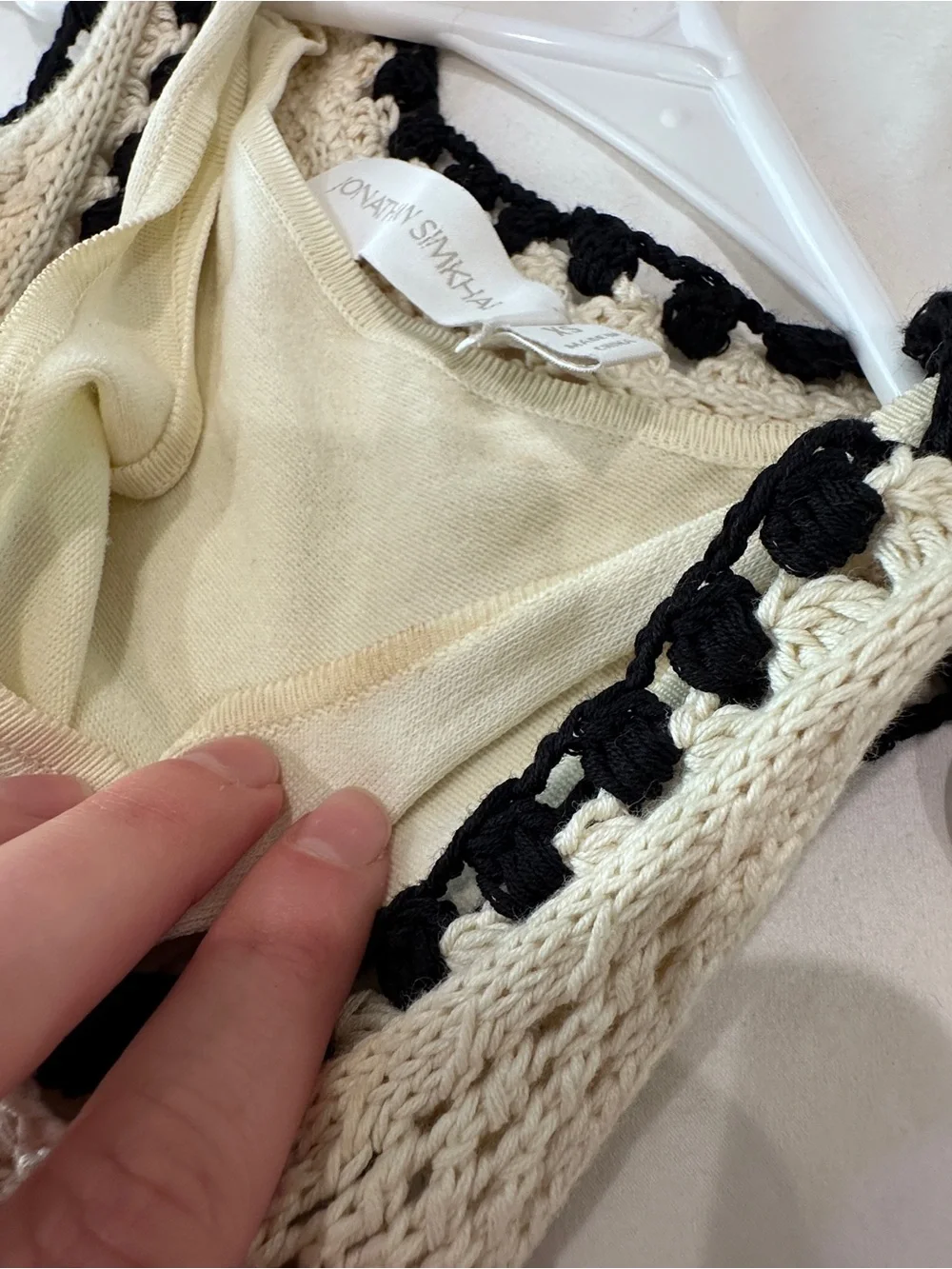 Jonathan Simkhai Cream Crochet Maxi Dress - Picture 5 of 6